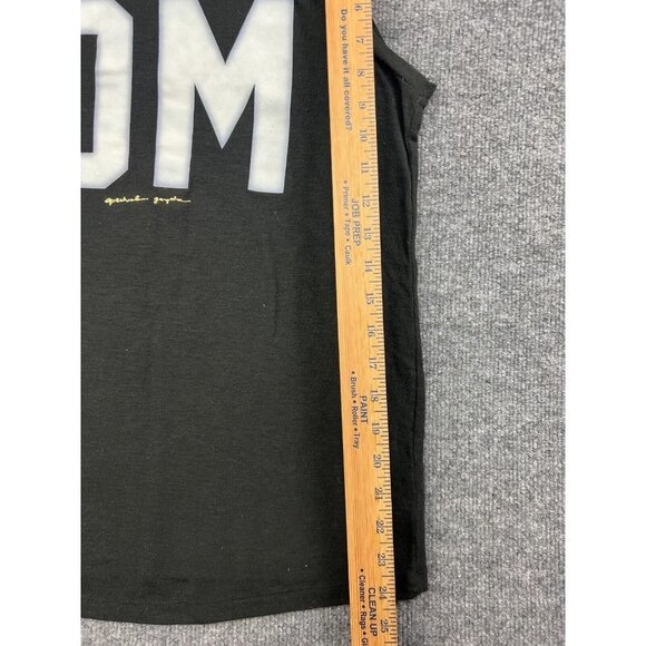 Spiritual Gangsta Charka Tank Top Women's XS Black Gold 'OM' Polyester Blend - Picture 4 of 6